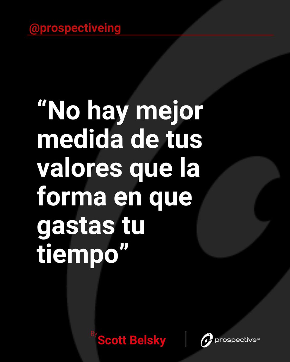 ProspectiveING's tweet image. ⏳ "No hay mejor medida de tus valores que la forma en que gastas tu tiempo." ⏳
Lo que decides hacer con tu tiempo refleja lo que realmente valoras. ¿Estás invirtiendo en lo que realmente importa para tu crecimiento personal y profesional? 💡
