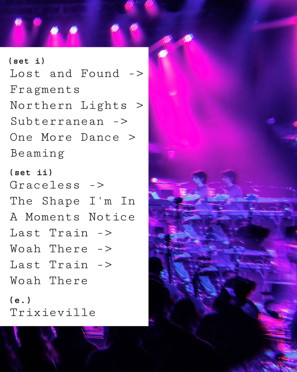 eggylive's tweet image. 6.25.25 // Fayetteville, AR

🔗 full setlist notes on thecarton.net