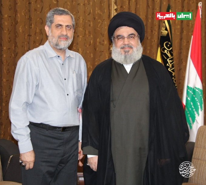 اللواء الايراني محمد سعيد ايزدي قائد فيلق فلسطين التابع للحرس الثوري الايراني الذي اعلنت ايران اليوم مقتله بجانب الهالك حسن نصر الله.

في جهنم ان شاءالله