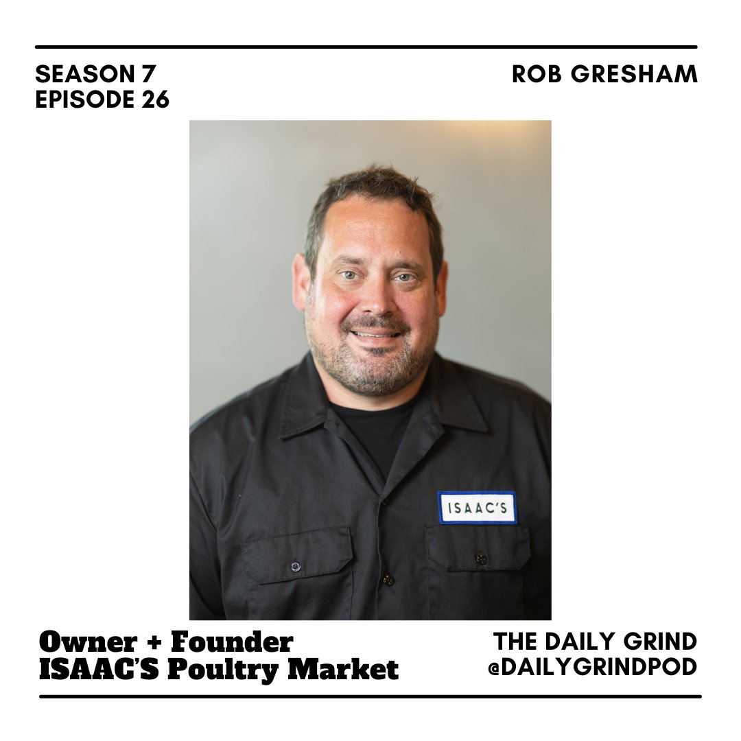 dailygrindpod's tweet image. “Enjoy the grind” on the Daily Grind ☕️, your goal-driven podcast. This episode features @kellyfastruns and special guest Rob Gresham @1_robg, who has opened the award winning ISAAC’s Poultry Market in 2023.
📲 Tune in for today's episode in our bio!
#dailygrind #podcast #advice