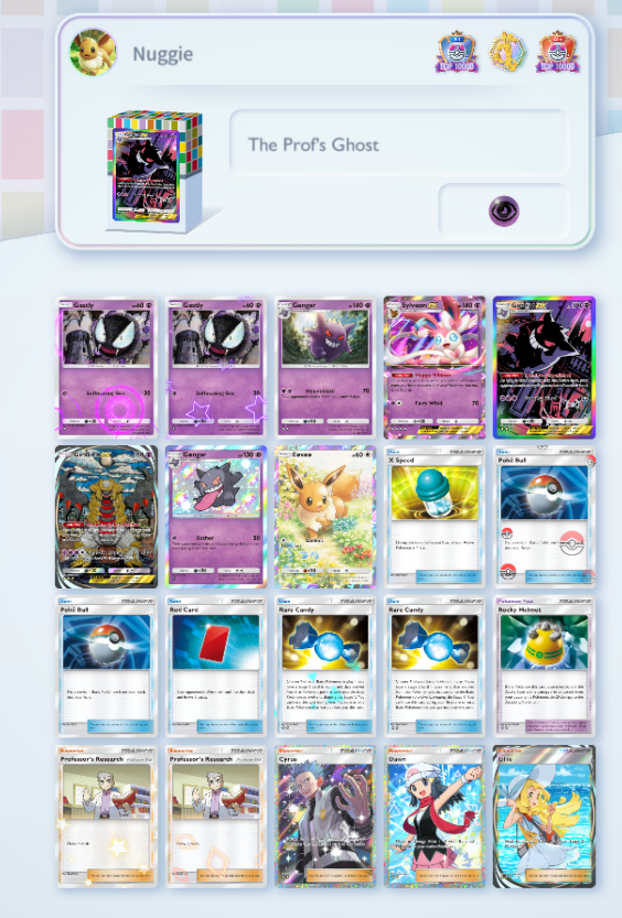 Tired of never seeing your professor's research in a game? Have no fear as this deck for the upcoming Rank reset will give you the draws while blocking the opponent from using any supporters! #PokemonTCGPocket