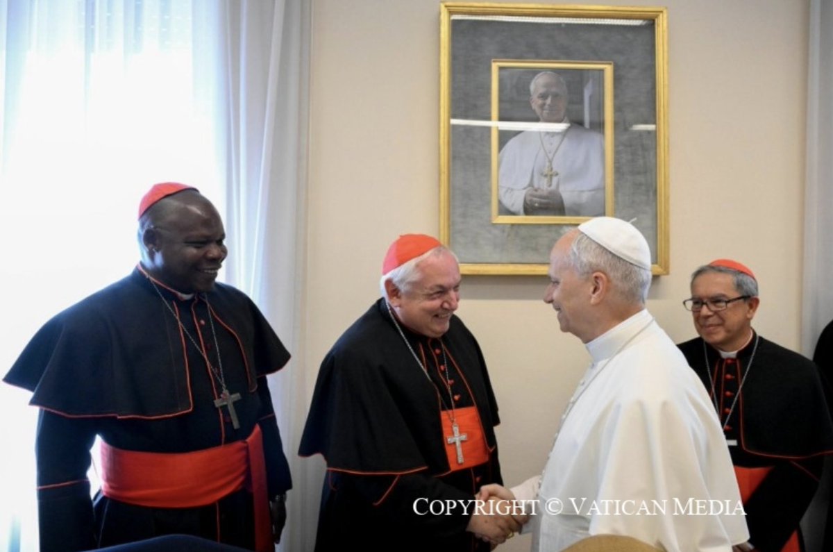dianemontagna's tweet image. Pope Leo XIV this afternoon addressed the Ordinary Council of the General Secretariat of the Synod of Bishops, who are meeting today at the Vatican.
Here is an English translation of his remarks:
Dearest friends,
I am pleased to greet you on the occasion of the meeting of…
