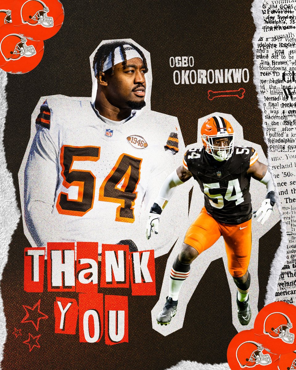 Browns's tweet photo. Obeezy, the ultimate good vibes, high-energy guy. Thank you for all you brought to our team. Good luck in the next chapter. https://t.co/UwOVetABpv