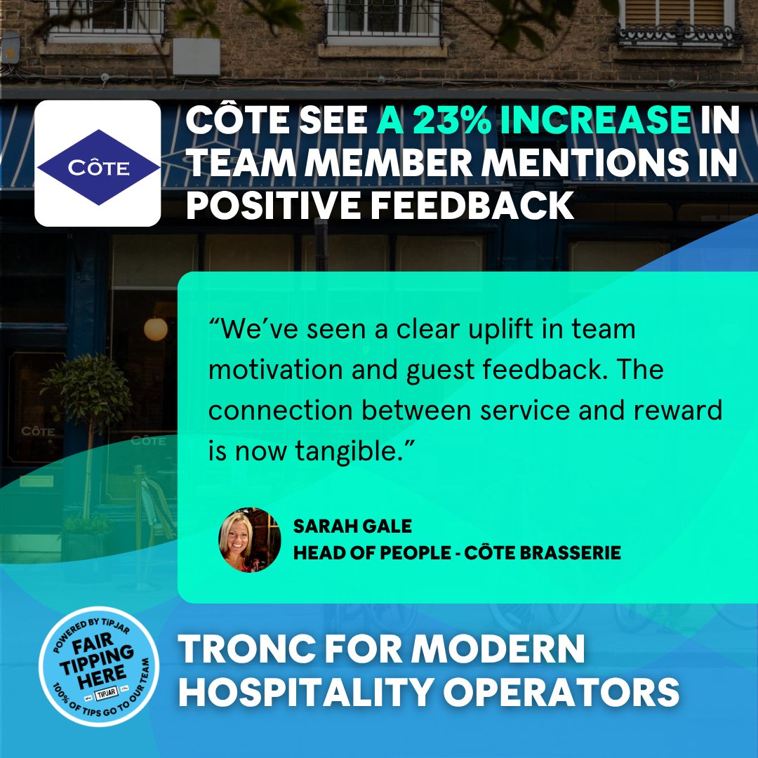 Discover how Côte Boosted Team Motivation AND Guest Feedback with TiPJAR 🚀

wearetipjar.com/insights/custo…