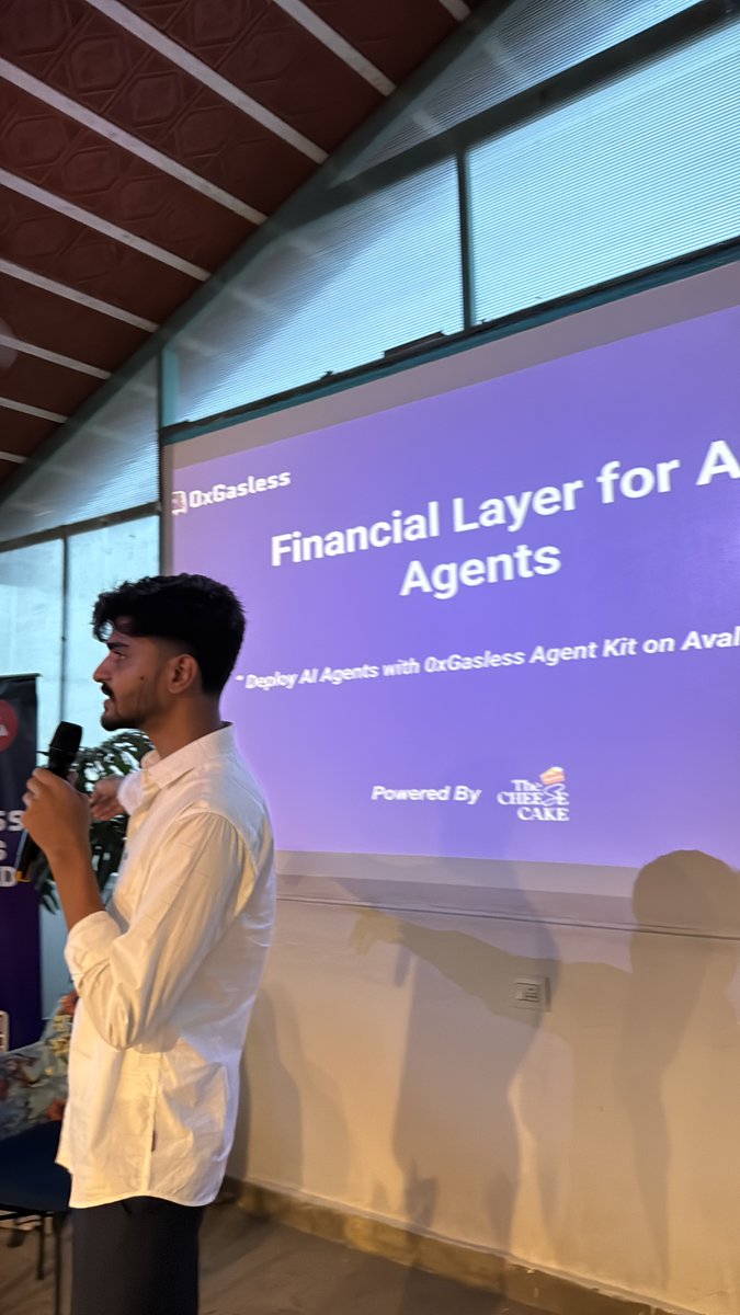 🔥 BANGALORE IGNITED! 
Our world tour lit up <a href="/dsh_india/">Draper Startup House India</a> with autonomous AI agents powered by 0xGasless AgentKit.

What went down: 
✅ Web3 builders mastering gasless agent deployment 
✅ Deep-diving Avalanche’s "world-onchain" vision <a href="/avax/">Avalanche🔺</a>  
✅ Live demos: Agents trading/swapping