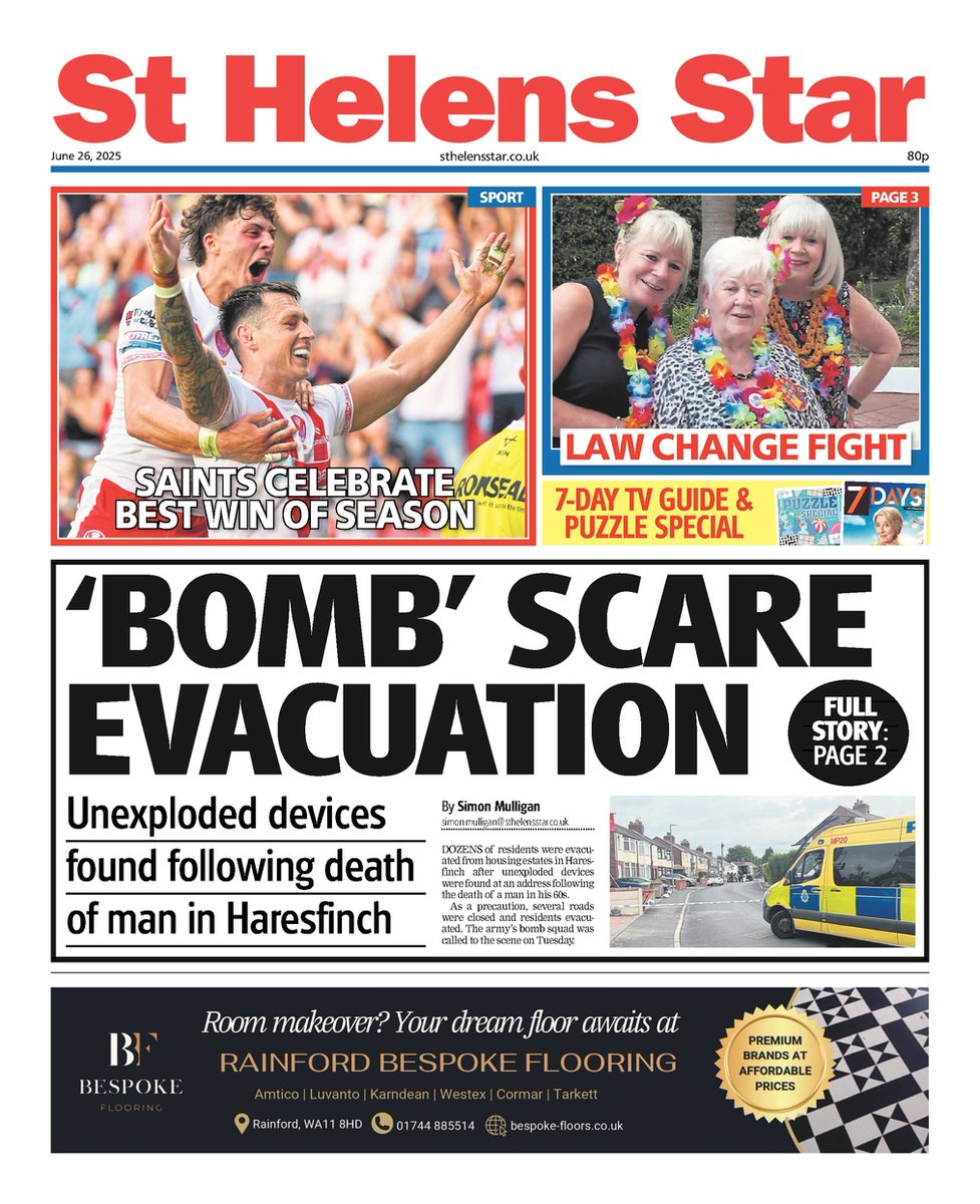 Richard Duggan (@rjkduggan) on Twitter photo ICYMI: The latest edition of the St Helens Star is on sale now!
<a href="/StHelensStar/">St Helens Star</a>📰
#BuyAPaper #LocalNewsMatters ICYMI: The latest edition of the St Helens Star is on sale now!
<a href="/StHelensStar/">St Helens Star</a>📰
#BuyAPaper #LocalNewsMatters