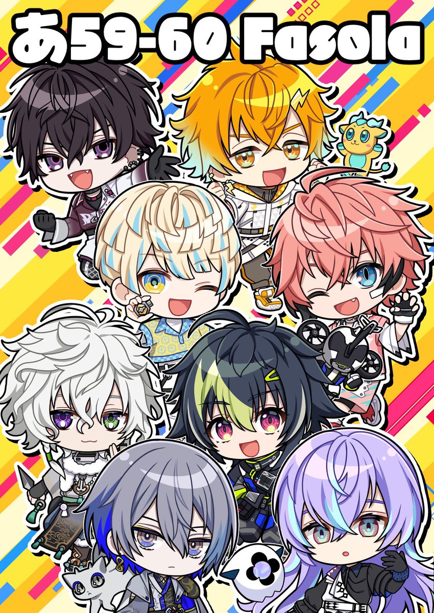 #にじそうさく10 お品書き
各種1点までの個数制限をする予定です。当日はどうぞよろしくお願いします！