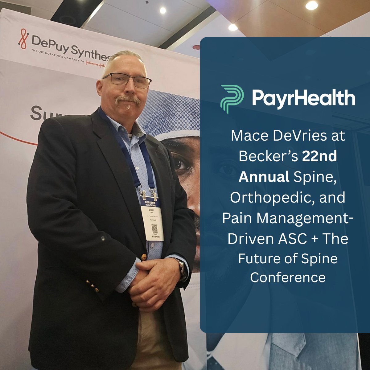 PayrHealth (@payrhealth) on Twitter photo Great time at the 22nd Annual <a href="/BeckersASC/">ASC Review</a> Spine & Ortho Conference in Chicago!
Mace DeVries joined leaders tackling key issues:
🔹 Payor challenges
🔹 Prior auth delays
🔹 Reimbursement gaps for ASCs
🔹 Rising costs & anesthesiologist shortages
Thanks to Becker’s! Great time at the 22nd Annual <a href="/BeckersASC/">ASC Review</a> Spine & Ortho Conference in Chicago!
Mace DeVries joined leaders tackling key issues:
🔹 Payor challenges
🔹 Prior auth delays
🔹 Reimbursement gaps for ASCs
🔹 Rising costs & anesthesiologist shortages
Thanks to Becker’s!