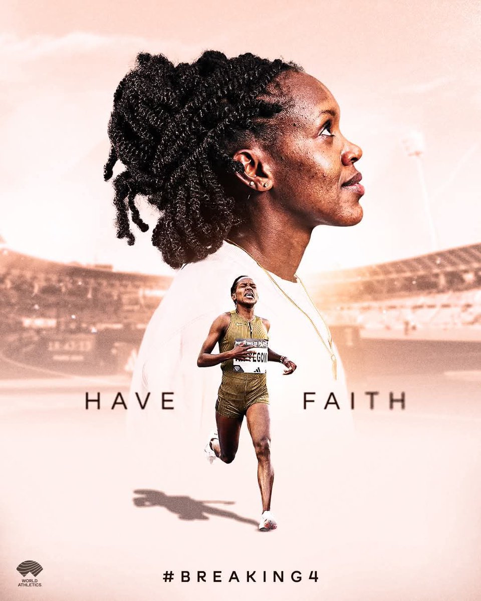 Tonight, Faith kipyegon  takes to the track with history in her sights, aiming 2 become the first woman ever to run a mile in under 4 minutes.
With every stride, she carries the hopes of our nation n the dreams of countless girls/women who dare 2 believe. Go Faith
#Kenya4Faith