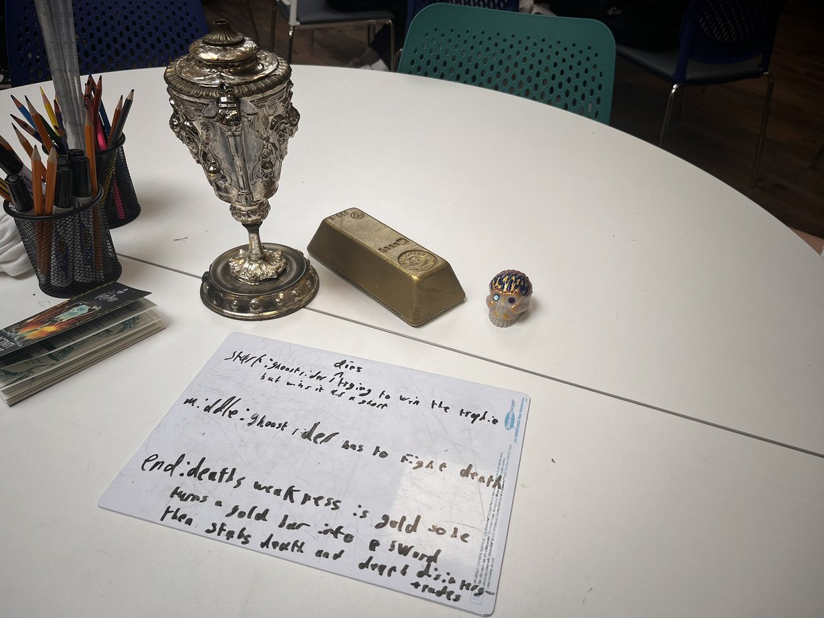 Year 8&amp;9 boys have had a lesson in script writing today <a href="/harrypotter/">Harry Potter</a> Studios ahead of a tour. Boys have been really creative and been so excited to see all of the props and sets. Thank you Mrs Talbot for organising!