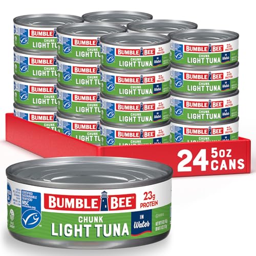 LordOfDiscounts's tweet photo. Bumble Bee Chunk Light Tuna In Water, 5 oz Cans (Pack of 24) - Wild Caught Skipjack Tuna - 23g Protein Per Serving - MSC Certified Sustainable Seafood, Non-GMO, Gluten Free, Kosher now $14.10 via Amazon

♻️ Subscribe & Save For Additional Savings

🔗 - https://t.co/1BfVOHIoNm

#LRDeal | #AD