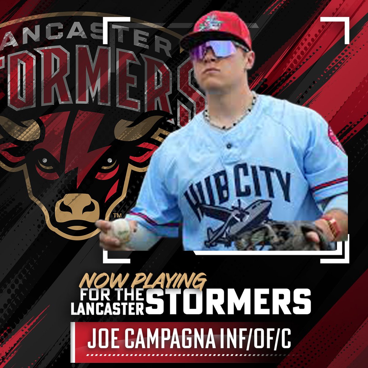 Welcome Joe!
The Stormers have acquired Joe Campagna from a trade with the Hagerstown Flying Box Cars.