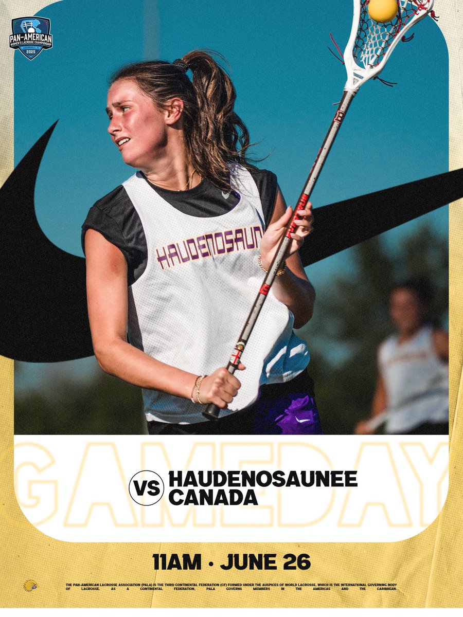HAU_Nationals's tweet image. It’s #GAMEDAY in Auburndale, Florida as the Haudenosaunee Women’s National Team faces Canada at 11am in game one of the Pan-American Lacrosse Association Women’s Lacrosse Championship!
WATCH: bit.ly/WATCH-PAWLC25
