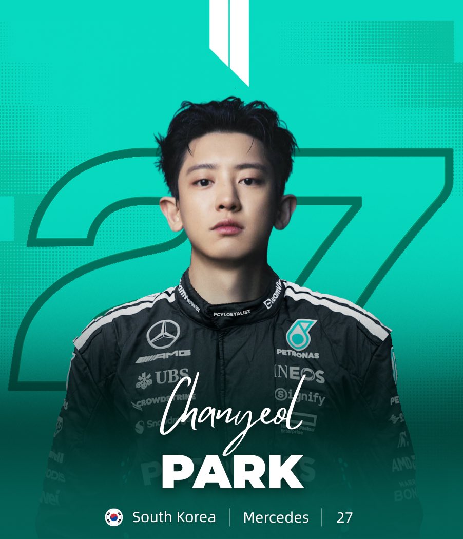 pcyloeyalist's tweet photo. #CHANYEOL for @MercedesAMGF1
Mercedes-AMG PETRONAS F1 Team https://t.co/pwfV85Hen6