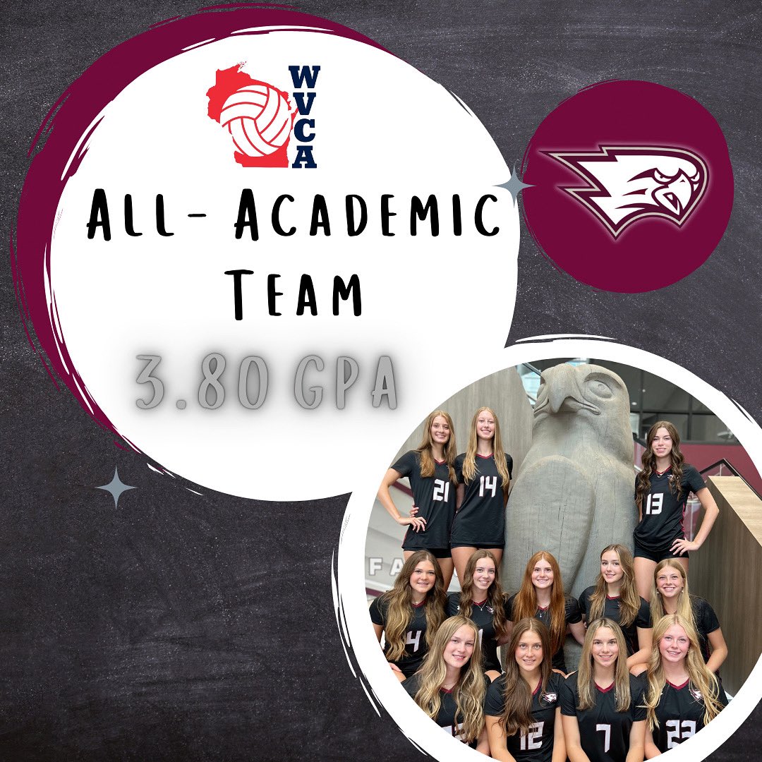 Congratulations to our varsity on their WVCA All- Academic Team! 

To be eligible teams needs to achieve a cumulative GPA of 3.4 or higher. These outstanding student- athletes achieved a 3.80 Cumulative Team GPA! We are proud of the work they put into the classroom.