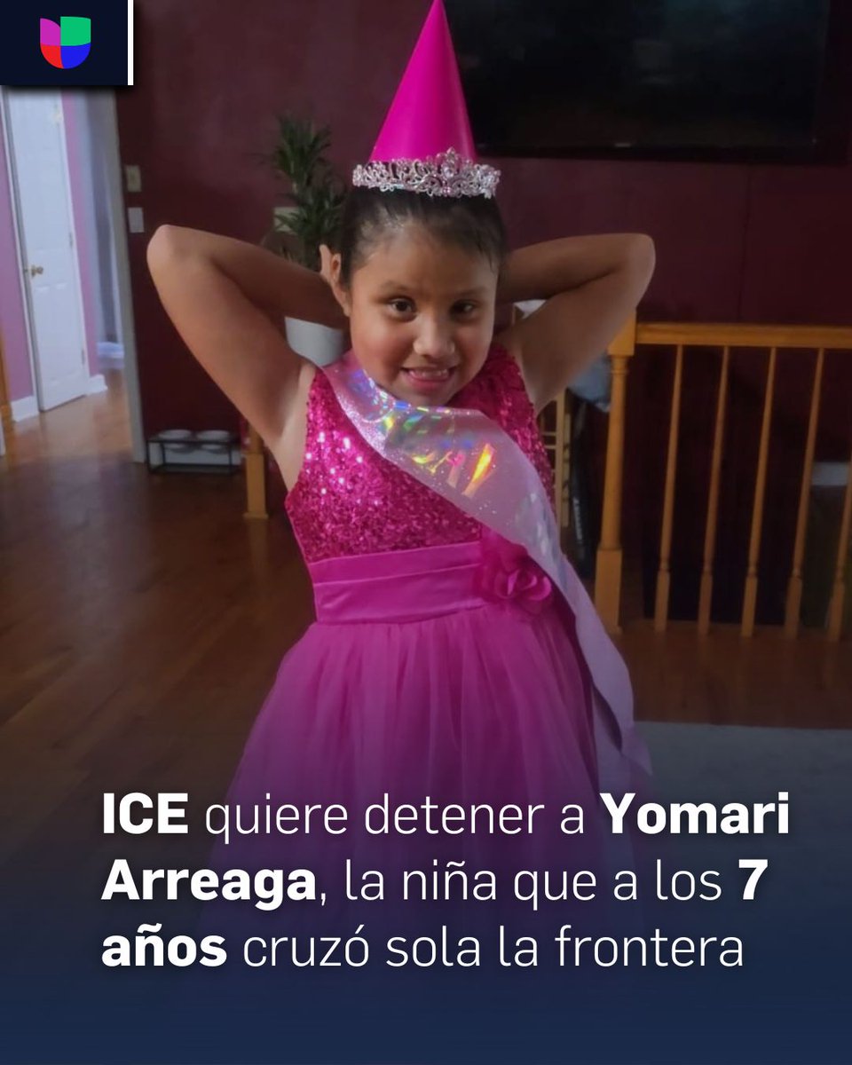 Yomari, de 10 años, cruzó sola la frontera cuando su mamá murió en Guatemala. En Georgia, la acogió su tía. La menor tiene autismo y casi no puede ver. Ahora ICE amenaza con deportarla.

👉 uni.vi/hXK3106cUst