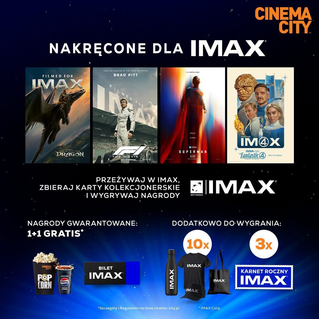 Oglądaj filmy nakręcone dla IMAX®, zbieraj karty kolekcjonerskie i zgarniaj nagrody gwarantowane! 🎥 

👉 imax.cinema-city.pl