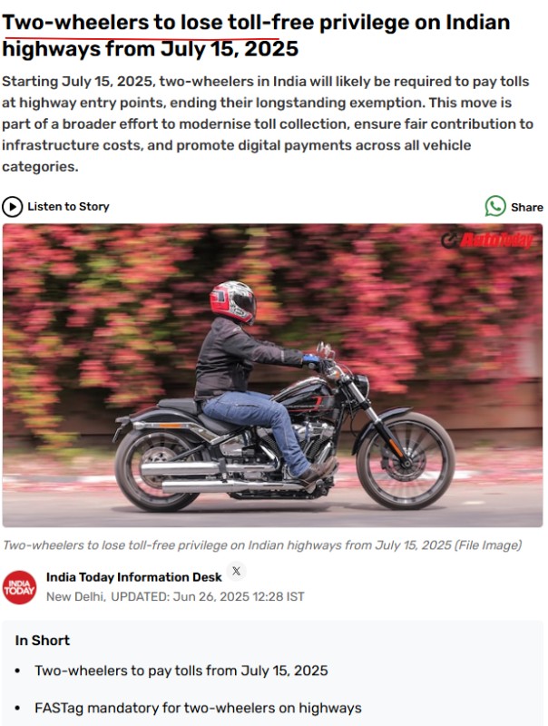 INCKerala's tweet image. Well done, @nitin_gadkari! Start with tolls for 2-wheelers, next target cycles, and then pedestrians. Let pedestrians paste FASTag stickers on their foreheads to walk on roads. Don’t let anyone escape nation building responsibilities!