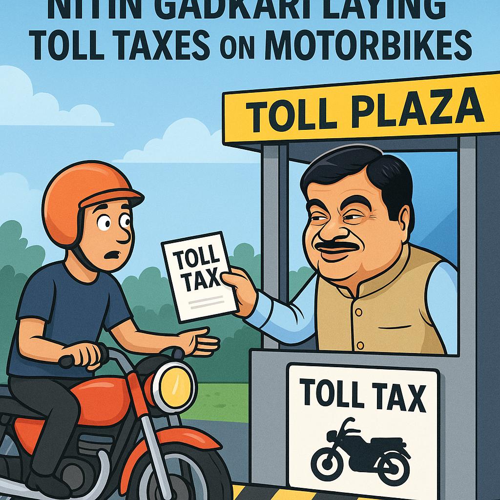 AdvShadan7's tweet photo. 🚨 अब बाइक चालकों पर भी पड़ेगा बोझ? 🏍️
नितिन गडकरी द्वारा मोटरसाइकिलों पर टोल टैक्स लागू करने की तैयारी! https://t.co/qbAoMIaMb5