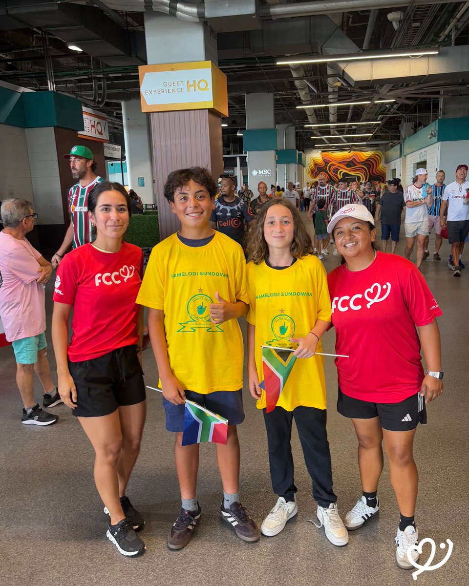 fccusaofficial's tweet image. Thank you, FIFA! 🙌⚽
We’re grateful to @FIFAWorldCup for inviting our FCC coaches to celebrate Community Day at the FIFA Club World Cup match between Fluminense and Mamelodi Sundowns! 🏆🌍
It was an unforgettable experience filled with joy, and connection!