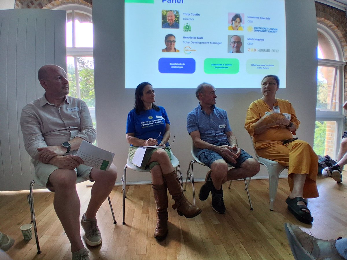 CREWEnergyLDN's tweet image. Pump house turned community powerhouse ⚡️🙌
A huge thank you to all of our guests, panellists, speakers and co-organisers for spending a rather hot evening with us in Battersea Park celebrating all things community energy in South London this #LCAW2025 🌳