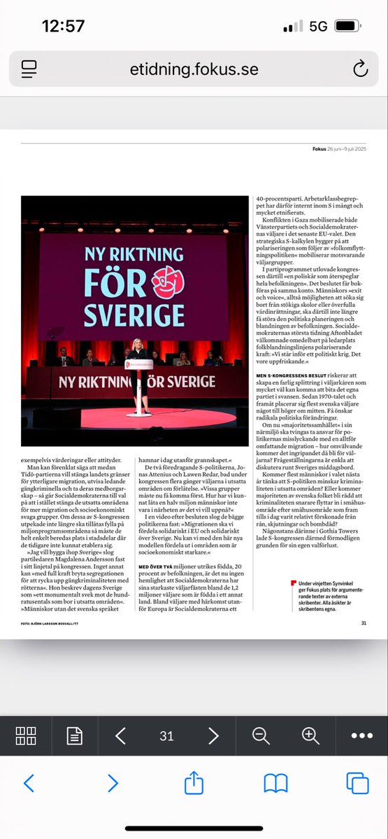 SternStefan's tweet image. Även om ni kanske inte tänker så just nu. När man läser opinionsmätningar. Men tidskriften Fokus bad mig skriva om vem som vinner valet 2026. Jag sticker ut hakan och säger att S sannolikt förlorar. Här är bakgrunden. Kom ihåg var ni läste det först.