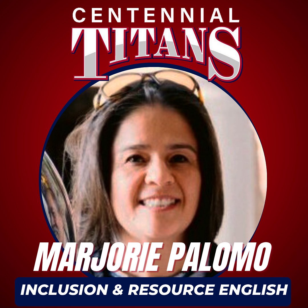 Not new to CHS, but now in a new role — congrats to Ms. Marjorie Palomo! She’s now teaching Inclusion &amp; Resource English in our SpEd Dept.

🏍️ She’s ridden motorcycles since 13, doesn’t like chocolate, and loves both Metallica &amp; symphonies! 🎶
#TitanNation #cen10titans #NewRole