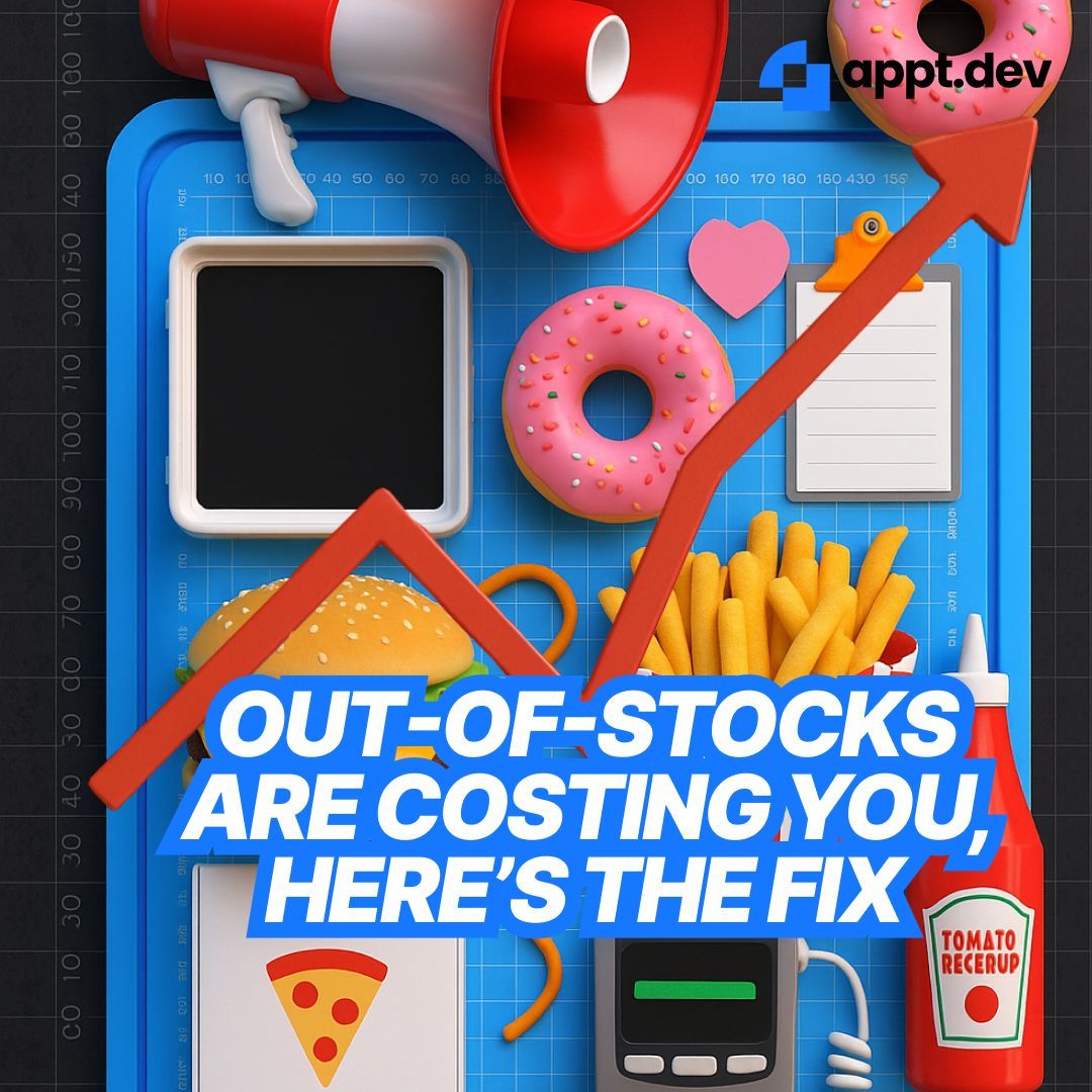 ApptDev's tweet image. Stockouts hurt sales and brand trust. 

ApptDev helps F&amp;amp;B brands predict demand, set reorder points, and monitor inventory live. 

👉 Book a demo now. 

#SmartInventory #FandBAnalytics #ApptDev