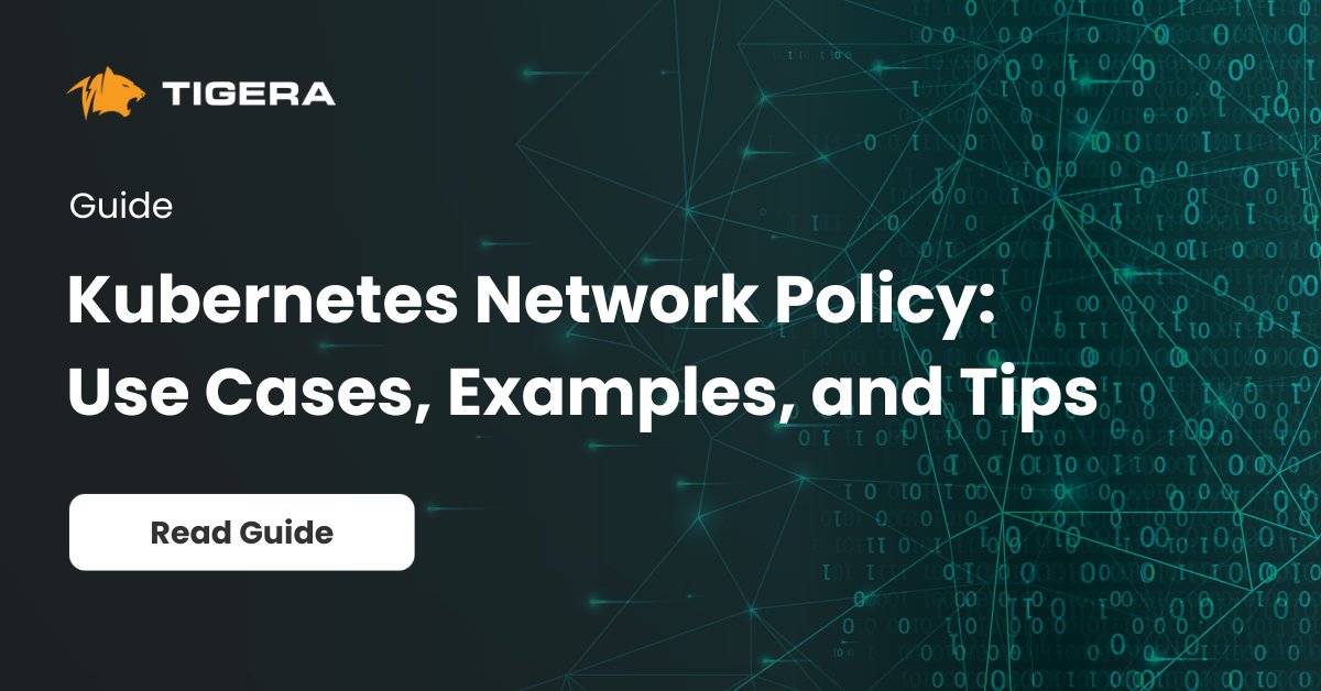 Everything you need to know about #Kubernetes Network Policy. Learn how to:

🛡️ Harden your cluster defenses
🚦 Isolate sensitive workloads &amp; prevent unauthorized communication
✅ Implement granular security policies for pods &amp; namespaces

👉 tigera.io/learn/guides/k…

 #Calico