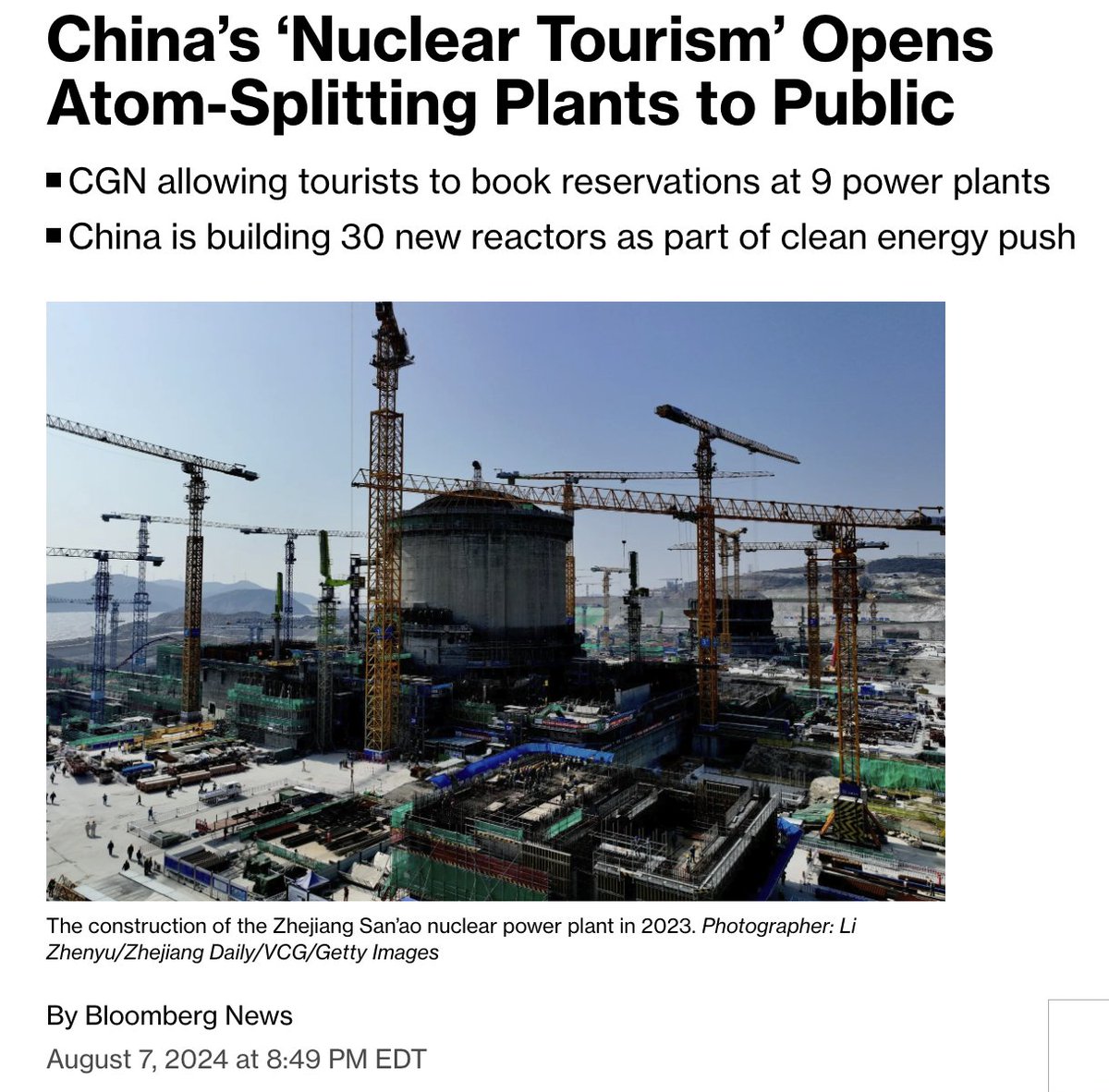 I suspect there's an under-explored niche in America for industrial tourism as a service. China has already been leaning into this.

Most of what's on offer in the US seems to be heritage tours. But people are curious to see modernity's underbelly.