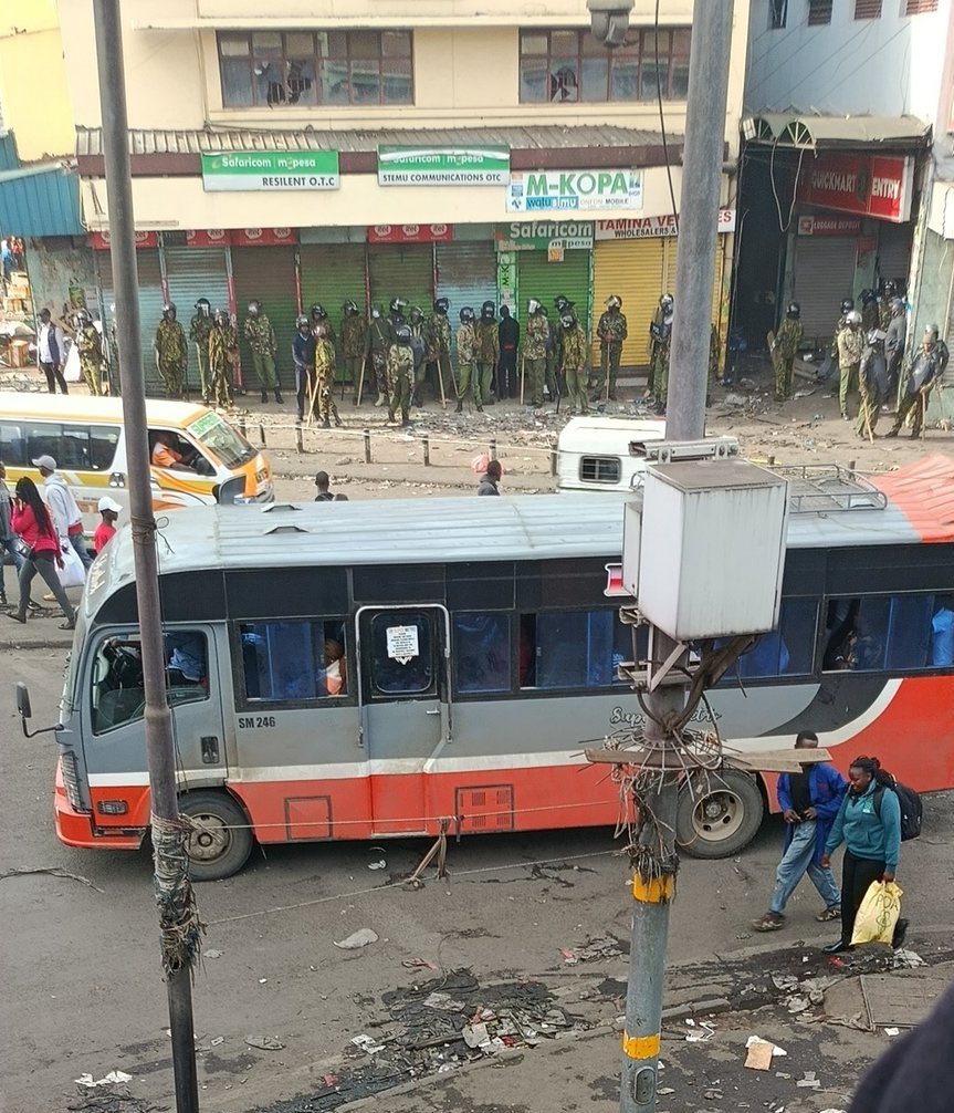 Allegedly many bodies are said to be locked inside Quickmart OTC. CITAM. 
Nairobi CBD is now not safe. 
Tough times for Kenyans.