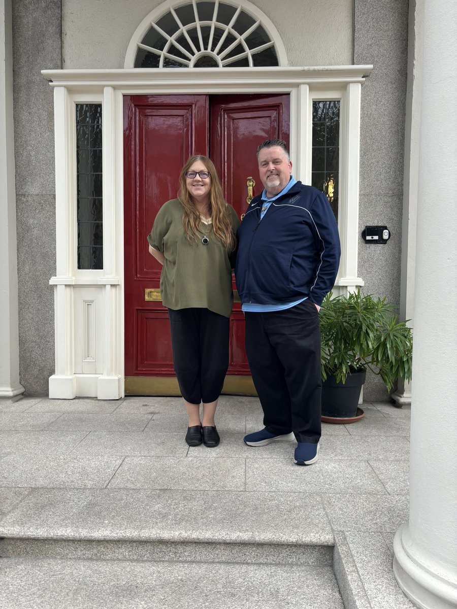 BrendaDrumm's tweet photo. Lovely to welcome Fr Thomas McCarthy (osa) from Chicago to Mercy International Centre today and to chat to him about his friend Pope Leo and the Mercy Connection. #MercyWorld https://t.co/t9Ga275NKn