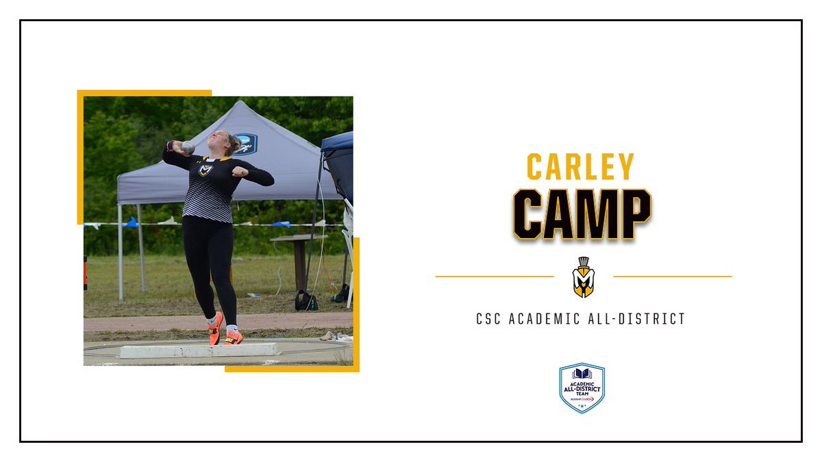 T&amp;F: Carley Camp selected to the CSC Academic All-District team! Camp was selected because of her efforts this year in Track &amp; Field and in the classroom! 

Read: tinyurl.com/3r6pca4m

#MUSpartans | #SpartanPride