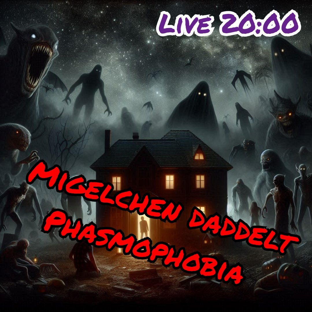 Moin,
da am Dienstag das Streamchen ja ausfiel, schauen wir heute in das neue Chronicle-Update von Phasmophobia rein! 👻 *PLÜM* 

Twitch:
twitch.tv/migelchen 

#twitch #horror #Indie #Gaming #germany #TwitchDE #Phasmophobia #DasNettWerk #powerconnect