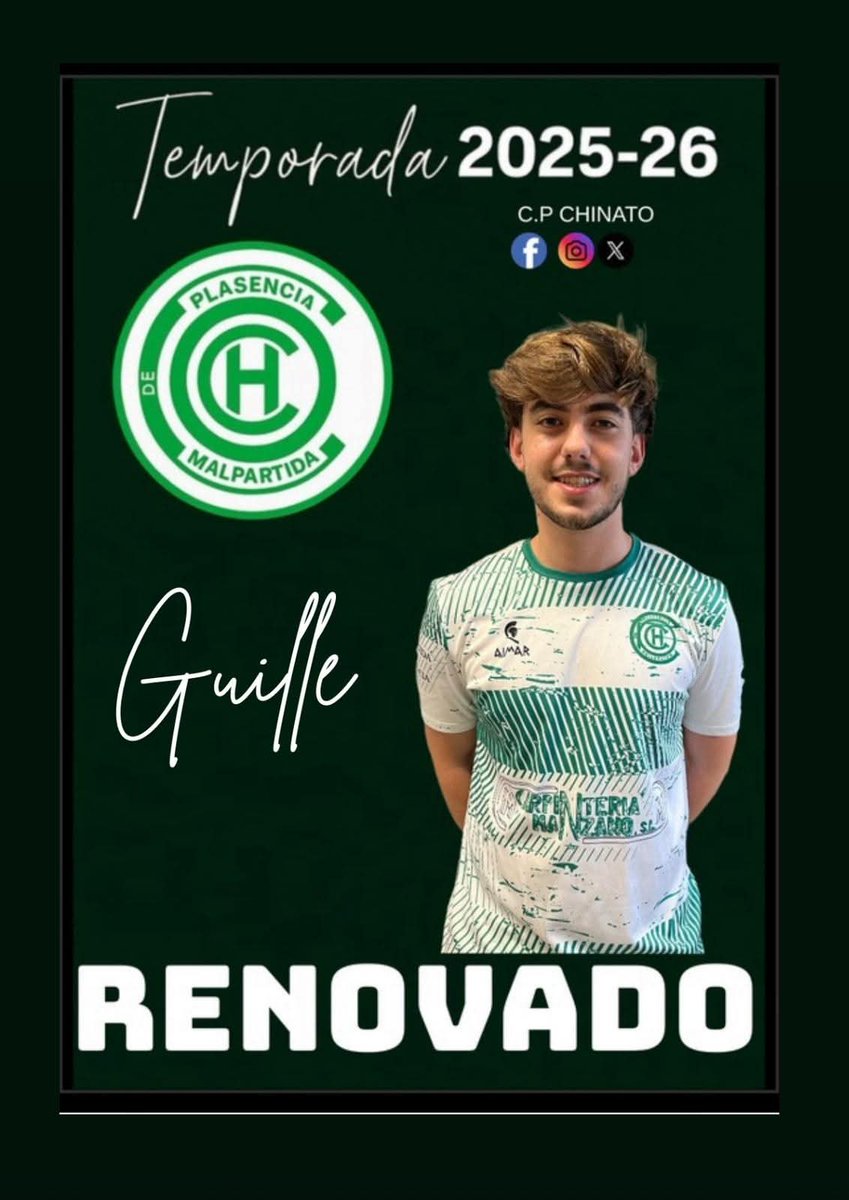 1°Extremeña 

Guille Nueva renovación del <a href="/CPChinato/">CP Chinato</a> para la temporada 25/26