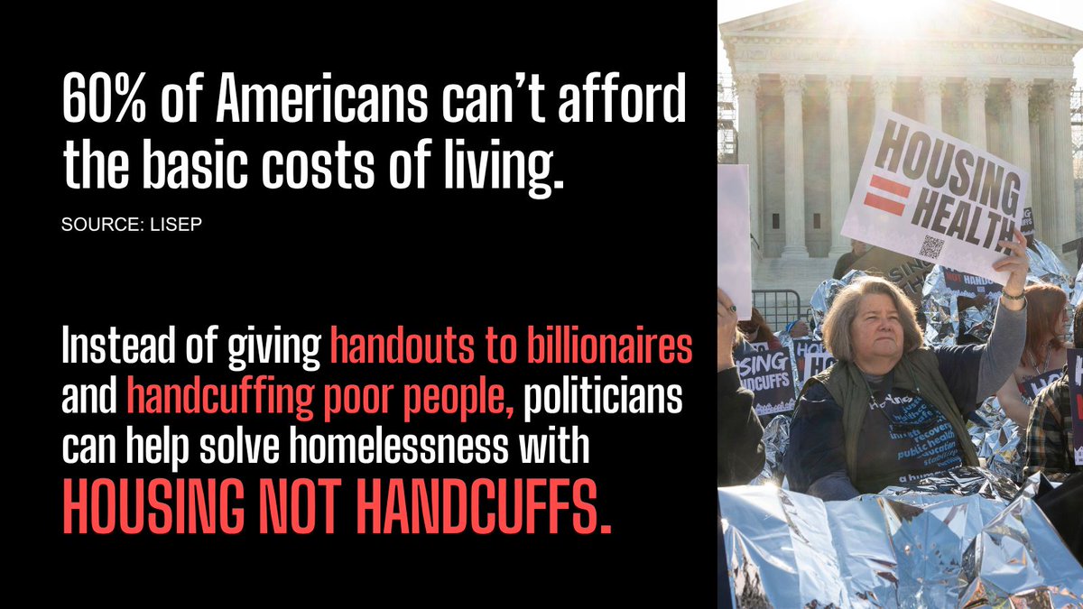 Solving homelessness requires compassion, not criminalization.

The Prison Policy Initiative is proud to endorse the Housing Not Handcuffs Act, which will stop and prevent elected officials from punishing homeless people with cruel arrests and fines.
