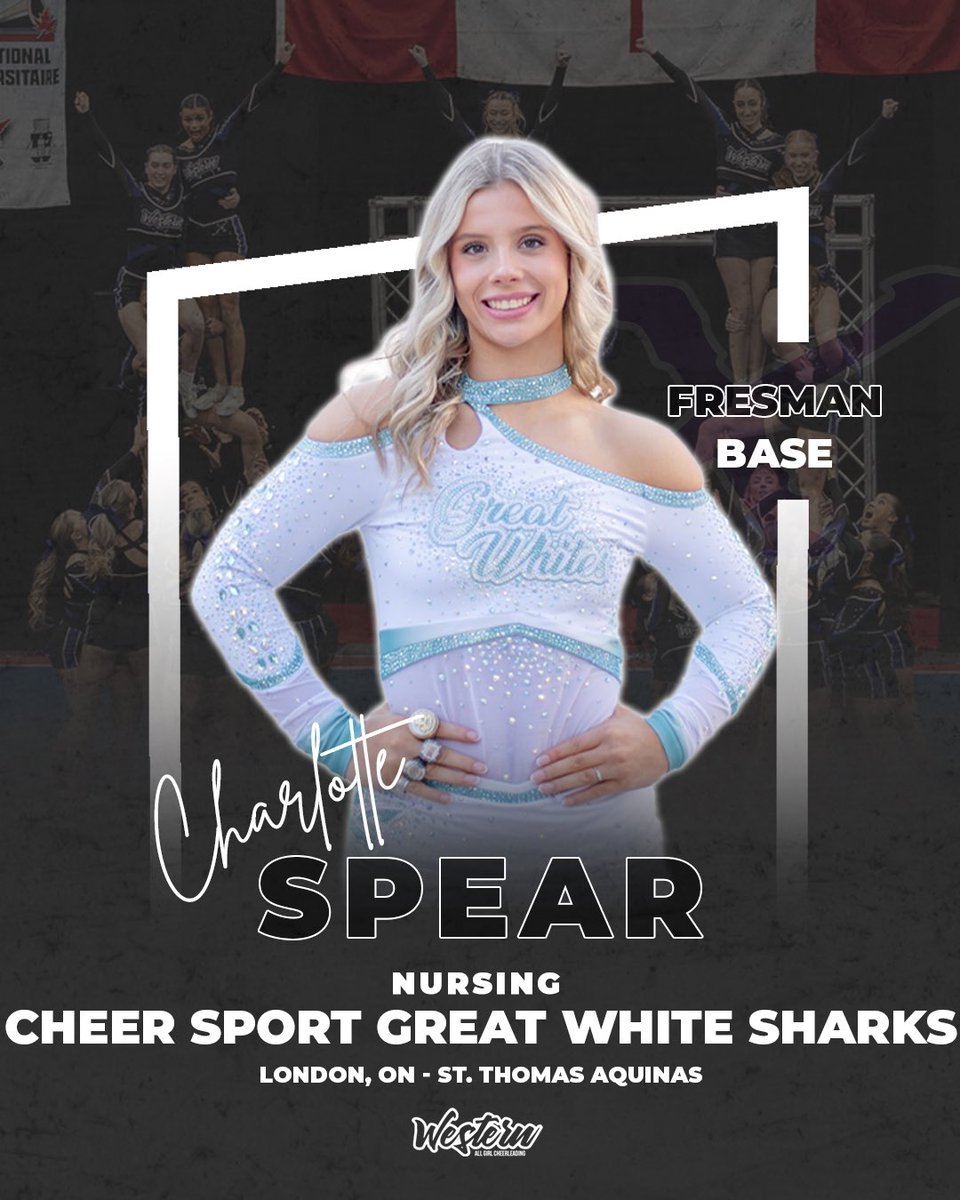 Let’s run it back! This timeline gets to see it first… Chomp Chomp! Welcome the newest member of Western All-Girl - NCA Champ and World Champ, Charlotte Spear!