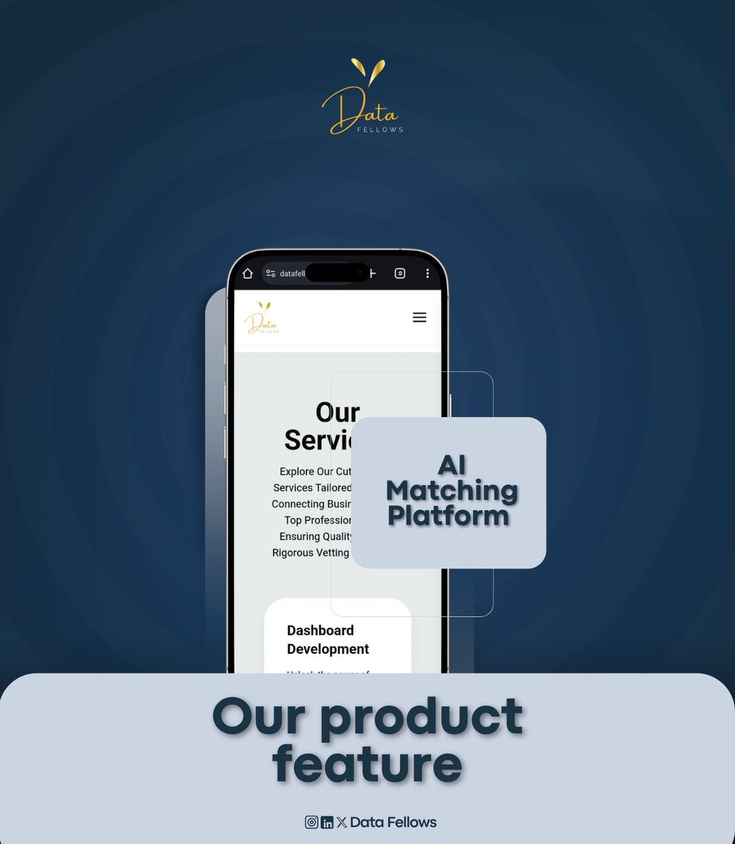 DatafellowsInfo's tweet image. What makes #BizPilot different?
One word: AI.
Our AI Matching Platform pairs your business with vetted data pros in seconds.
Want a dashboard?
Need insights?
We match you with the best-fit expert instantly.

Smart hiring starts here, datafellowsai.com

#DataFellows #Union