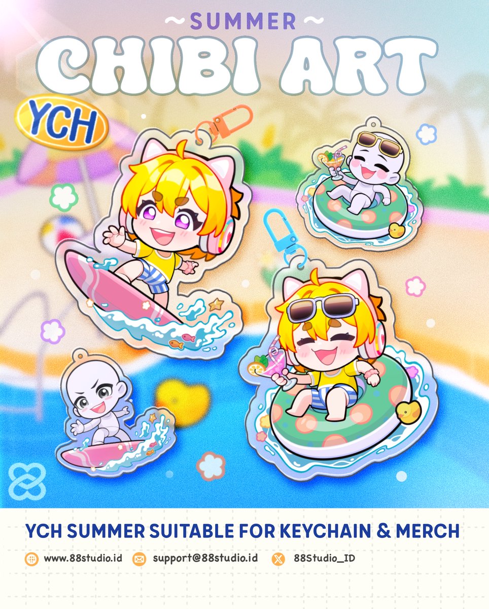 YCH CHIBI SUMMER BY 88 STUDIO