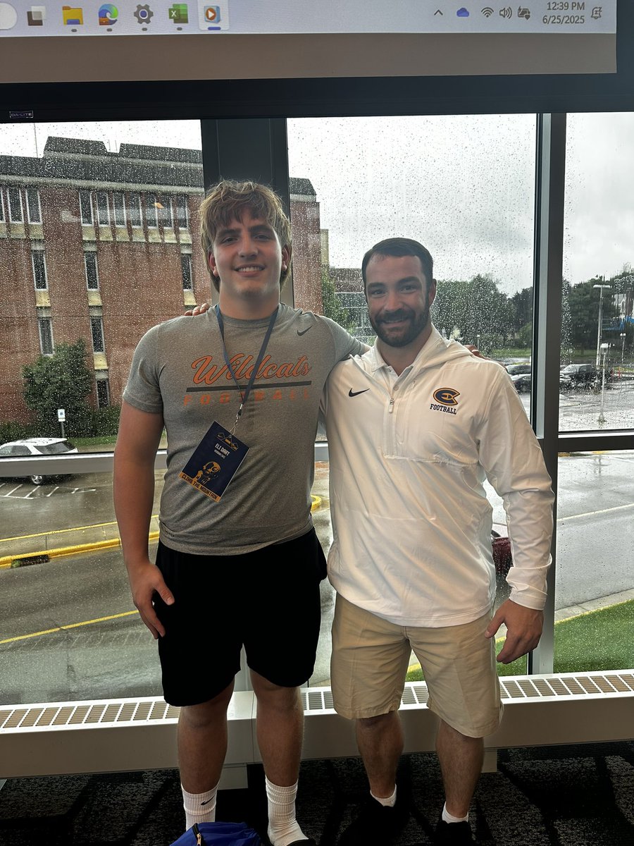 Eli Dart (@dart_eli) on Twitter photo Thank you <a href="/CoachLangStrong/">Ricky Lang</a> and <a href="/UWEauClaire/">UW-Eau Claire</a> for inviting me out on a visit I had a great time on campus!!!
<a href="/VeronaWildcatFB/">Verona Area Wildcat Football</a>
<a href="/CatsCoachRiley/">Andrew Riley 🏈</a> Thank you <a href="/CoachLangStrong/">Ricky Lang</a> and <a href="/UWEauClaire/">UW-Eau Claire</a> for inviting me out on a visit I had a great time on campus!!!
<a href="/VeronaWildcatFB/">Verona Area Wildcat Football</a>
<a href="/CatsCoachRiley/">Andrew Riley 🏈</a>