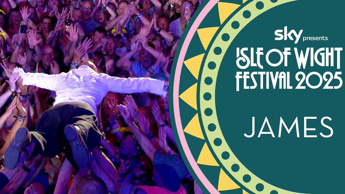 Heads, Sound and Sometimes are all included in @SkyTV’s ‘Sky Presents the Isle Of Wight Festival 2025’ playlist on YouTube. Check it out! NBL x youtube.com/playlist?list=…

#JamesLive2025 #IsleOfWightFest #SkyArts