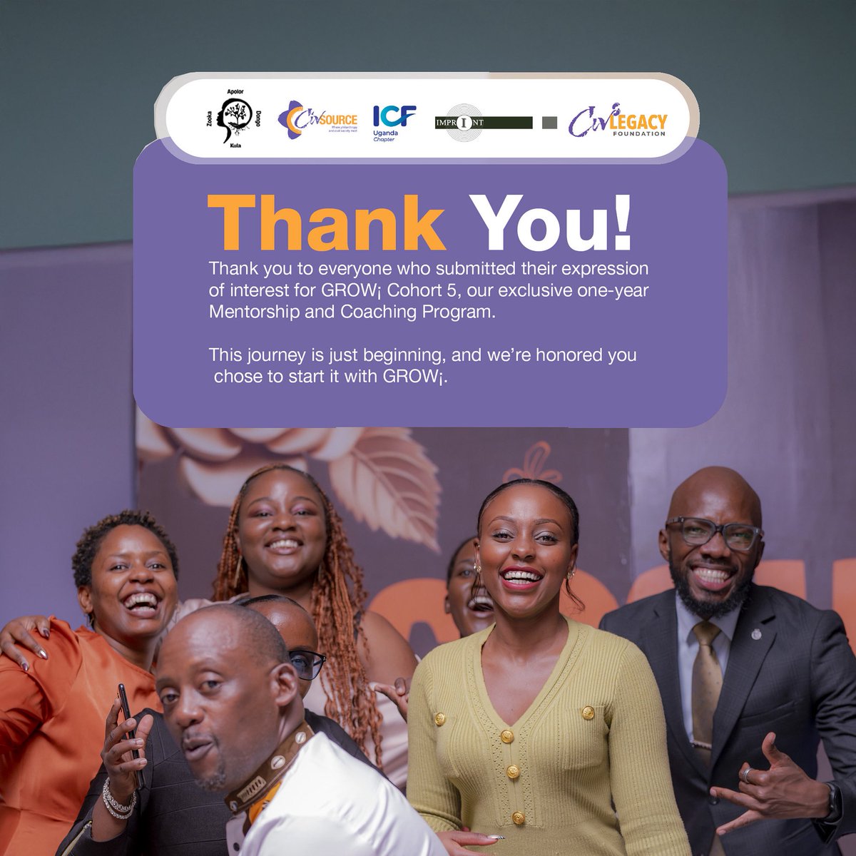 CivLegacy_F's tweet photo. 🙌🏾 YOU SHOWED UP. AND WE SEE YOU.🫶🏾
To everyone who applied for GROW¡ Cohort 5, thank you for believing in your leadership journey and choosing to grow with us.
The journey begins soon. 🌱
#GROWLeadership #Cohort5 #ThankYouForApplying #mentorshipmatters👊🏾 #NextGenLeaders https://t.co/ISrB1tmsIZ