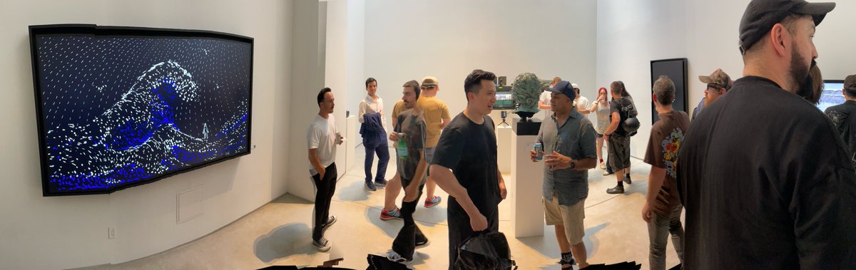 kellybrnz's tweet photo. last night was 🔥. literally &amp; figuratively. congrats @SuperRare @rareperkins. many great works @bryanbrinkman @cemhah @DianeeLindo @nikitadiakur @PERFECTL00P and others... @atlaspop 💎 https://t.co/Nl4wlkliuA