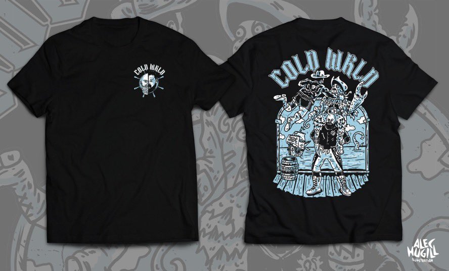 Anyways, available this weekend at the merch table or online now at coldwrldmerch.com