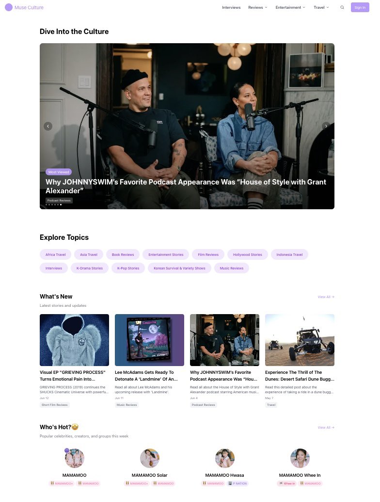 I’m building a new platform for modern storytelling, and I want to do it in public.
It’s called Muse Culture IO, here’s the why, what, and how 🧵

#buildinpublic #creatorplatform #indiehackers #digitalmedia #vibecoding