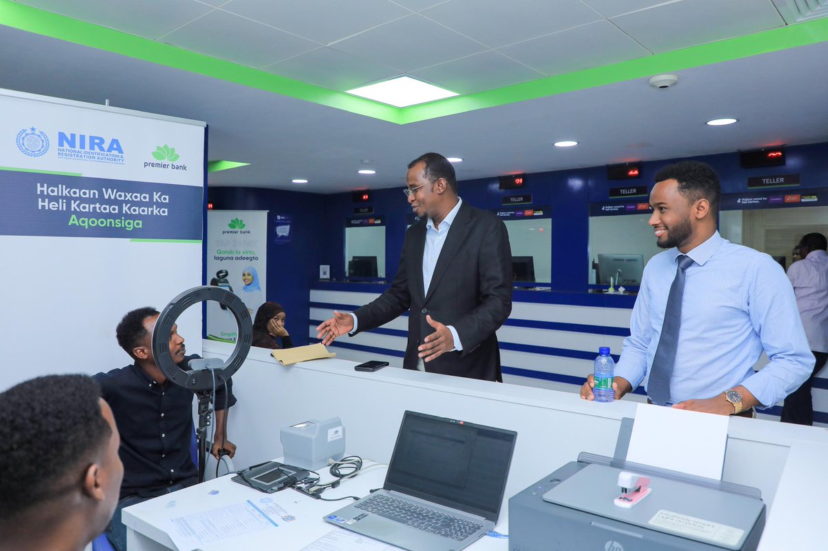 Today, I had the opportunity to inspect NIRA centers in #Mogadishu. I'm proud of our dedicated staff for their commitment to serving the Somali people during Independence Days. 

NIRA will be doubling its efforts to ensure everyone can register for their National ID, and our