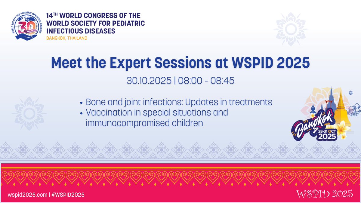 WSPID's tweet image. 🧠 Meet the Expert Sessions – Dive Deep with Global Specialists at #WSPID2025!
Gain practical insights, ask your questions, and walk away with knowledge you can apply right away.
🔗Learn more: bit.ly/42j0xU