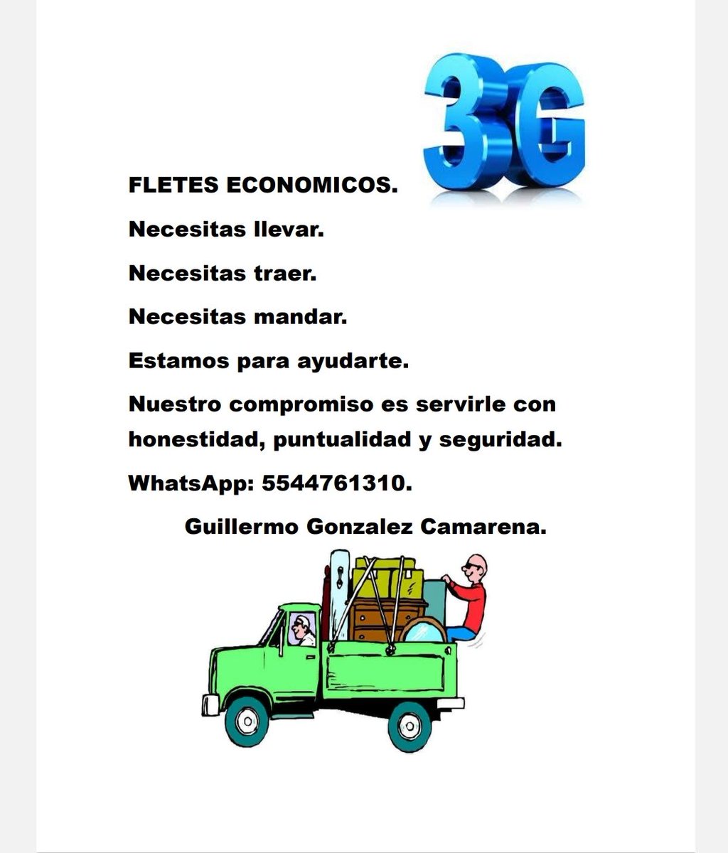 Saludos
X si alguien ocupa transporte estoy a sus ordenes
Gracias