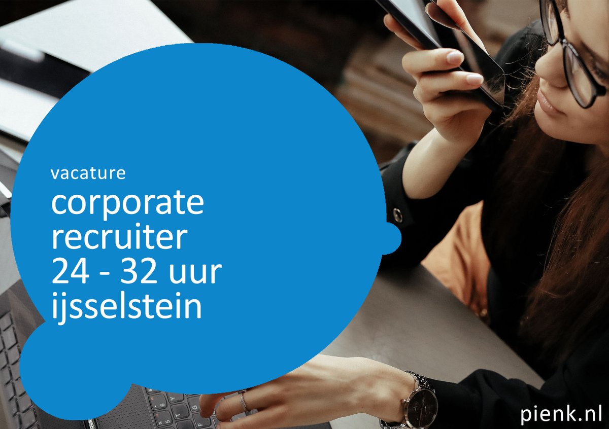 🎯 Help jij deze snelgroeiende organisatie aan nóg meer toptalent?

👉 pienk.nl/vacatures/corp…

#recruiter #vacature #pienk #corporaterecruitment #hybridewerken #recruitmentjob #werkenbij #vacatureutrecht #recruitersgezocht #nieuwebaan #officevacatures