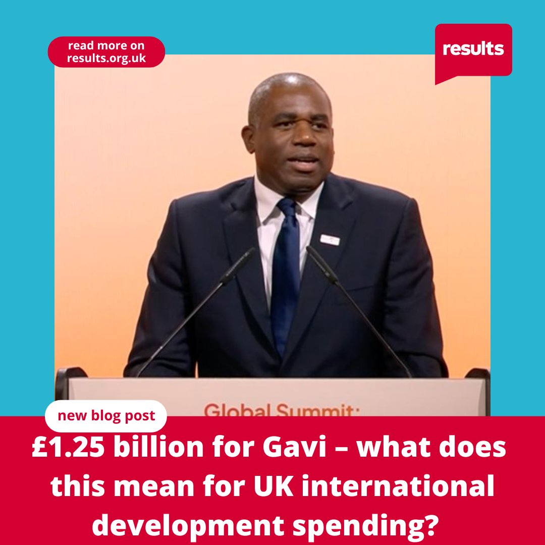 Results UK (@resultsuk) on Twitter photo Last night, the UK pledged ÂŁ1.25 billion to the <a href="/gavi/">Gavi, the Vaccine Alliance</a> replenishment.
This higher-than-expected commitment will help save millions of lives, and wouldn’t have been made without the political pressure placed on the UK Government by grassroots campaigners across the country.
1/2 Last night, the UK pledged ÂŁ1.25 billion to the <a href="/gavi/">Gavi, the Vaccine Alliance</a> replenishment.
This higher-than-expected commitment will help save millions of lives, and wouldn’t have been made without the political pressure placed on the UK Government by grassroots campaigners across the country.
1/2
